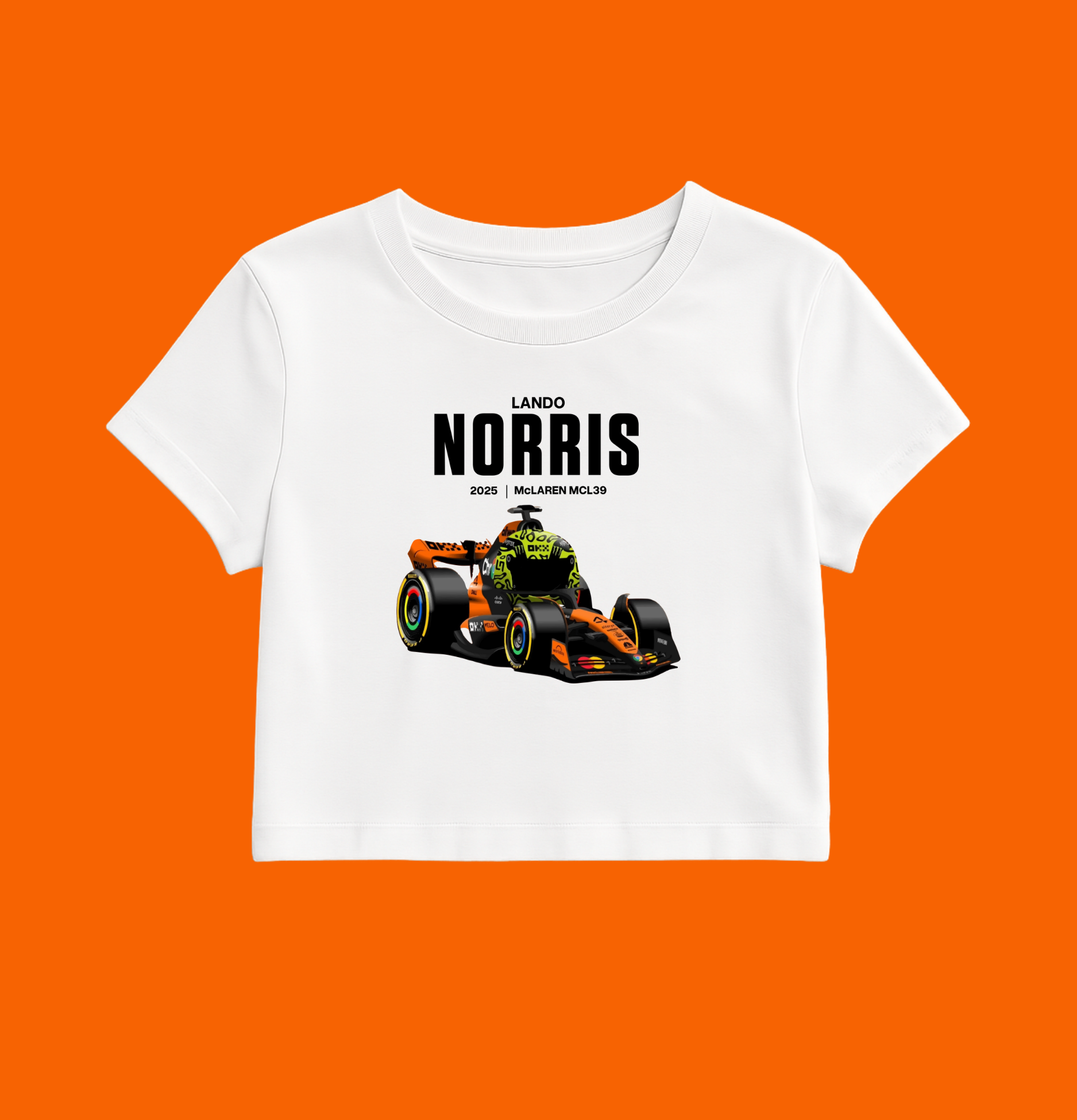 Formula 1 Lando Norris Car Crop Top