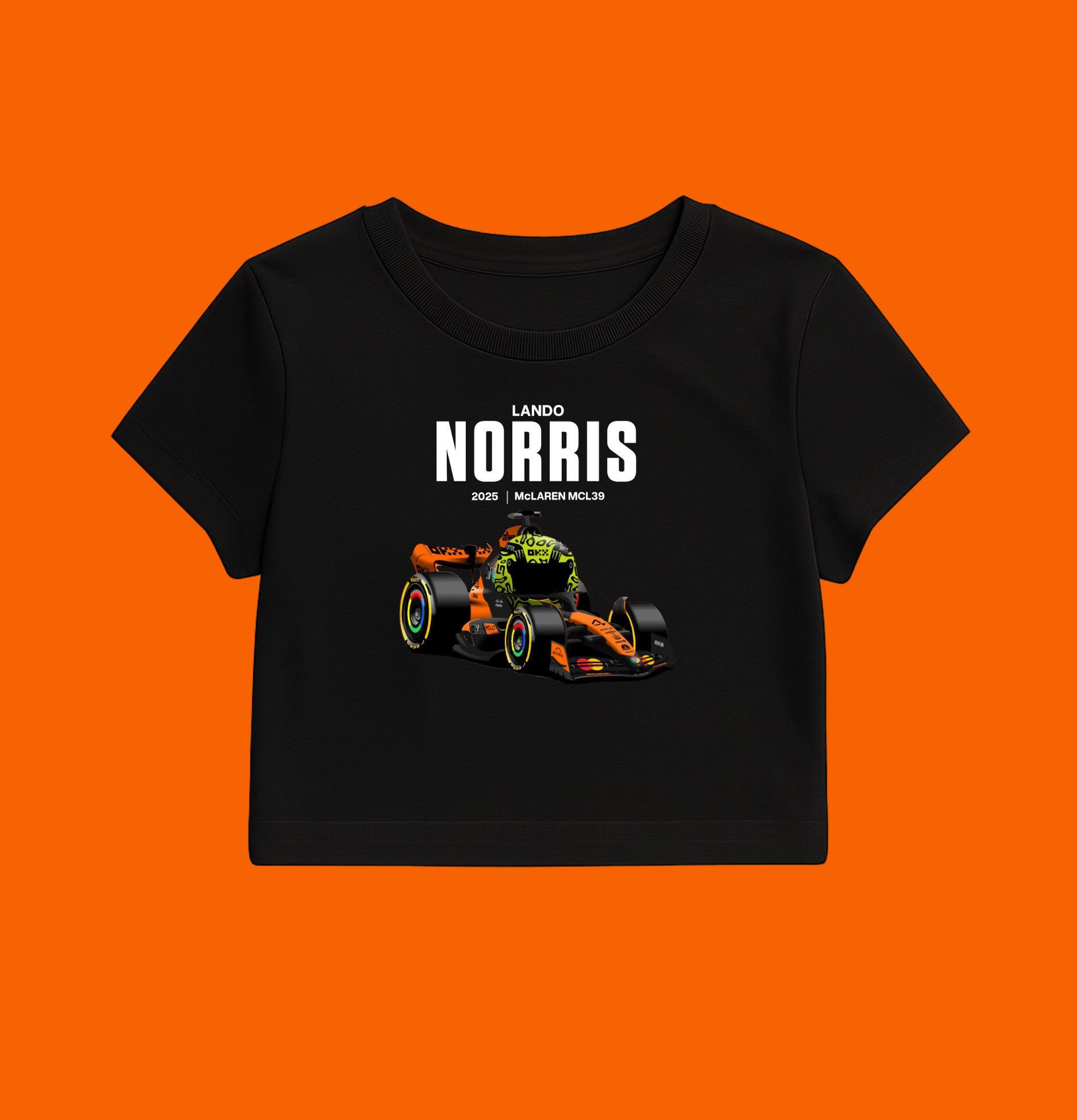 Formula 1 Lando Norris Car Crop Top