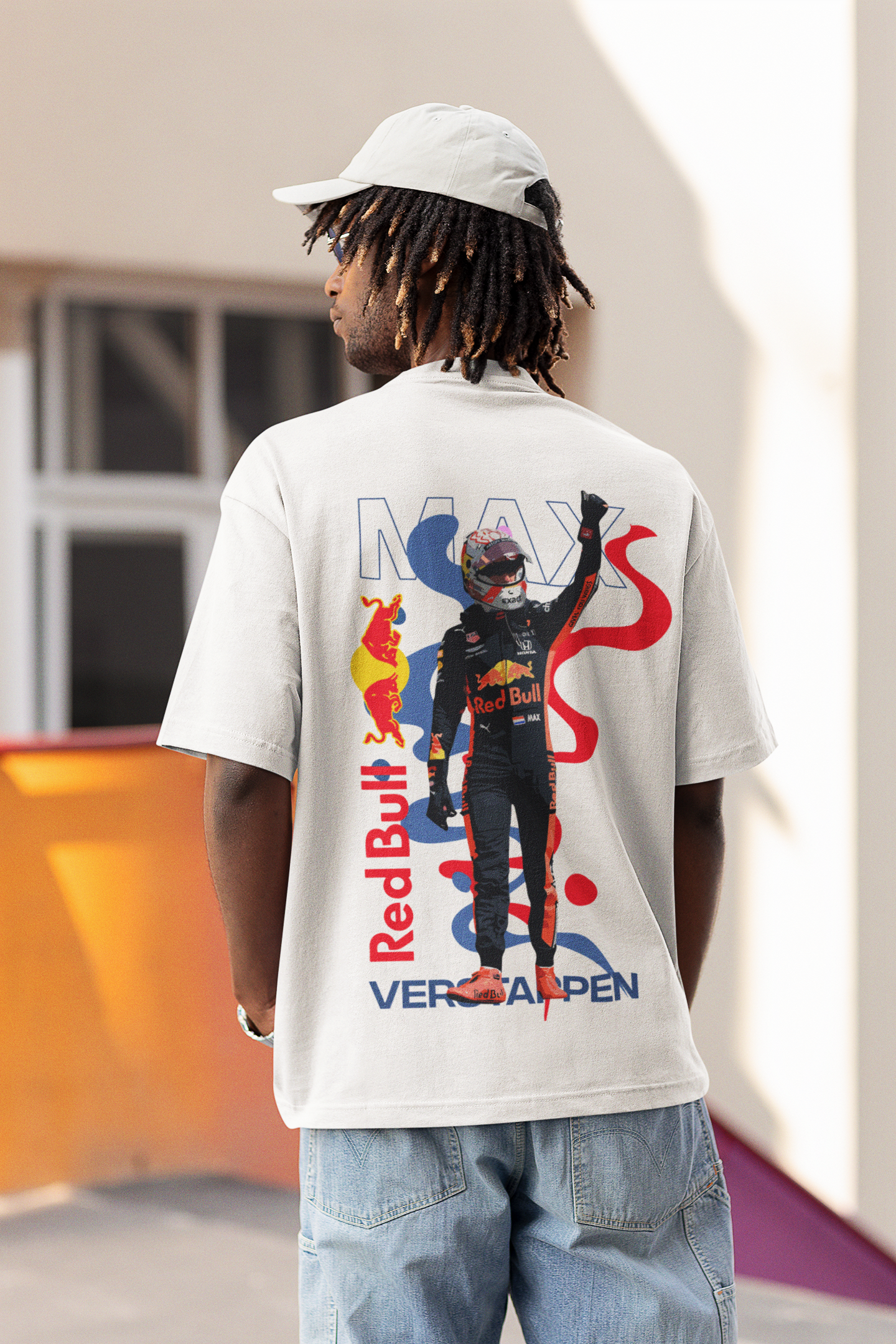 boxbox Oversized T shirt Max Verstappen Red Bull