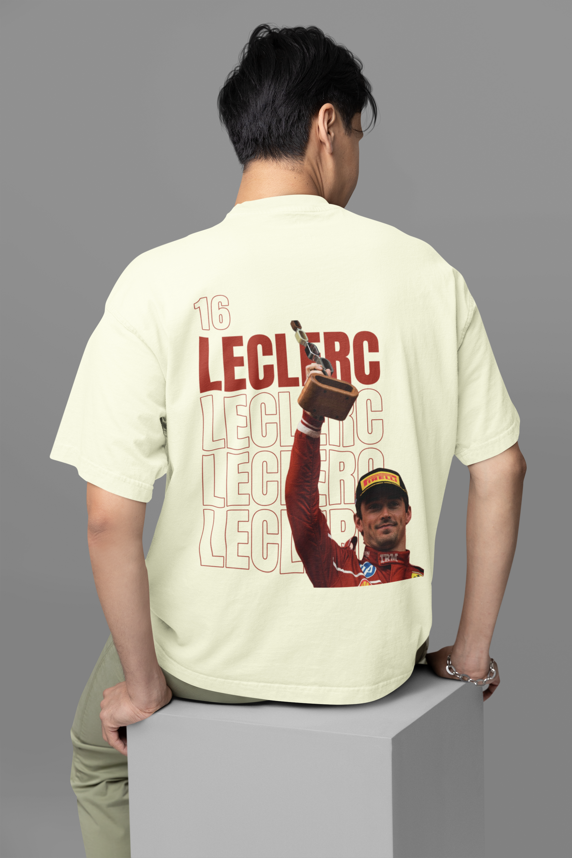 boxbox Oversized T-shirt Charles Leclerc