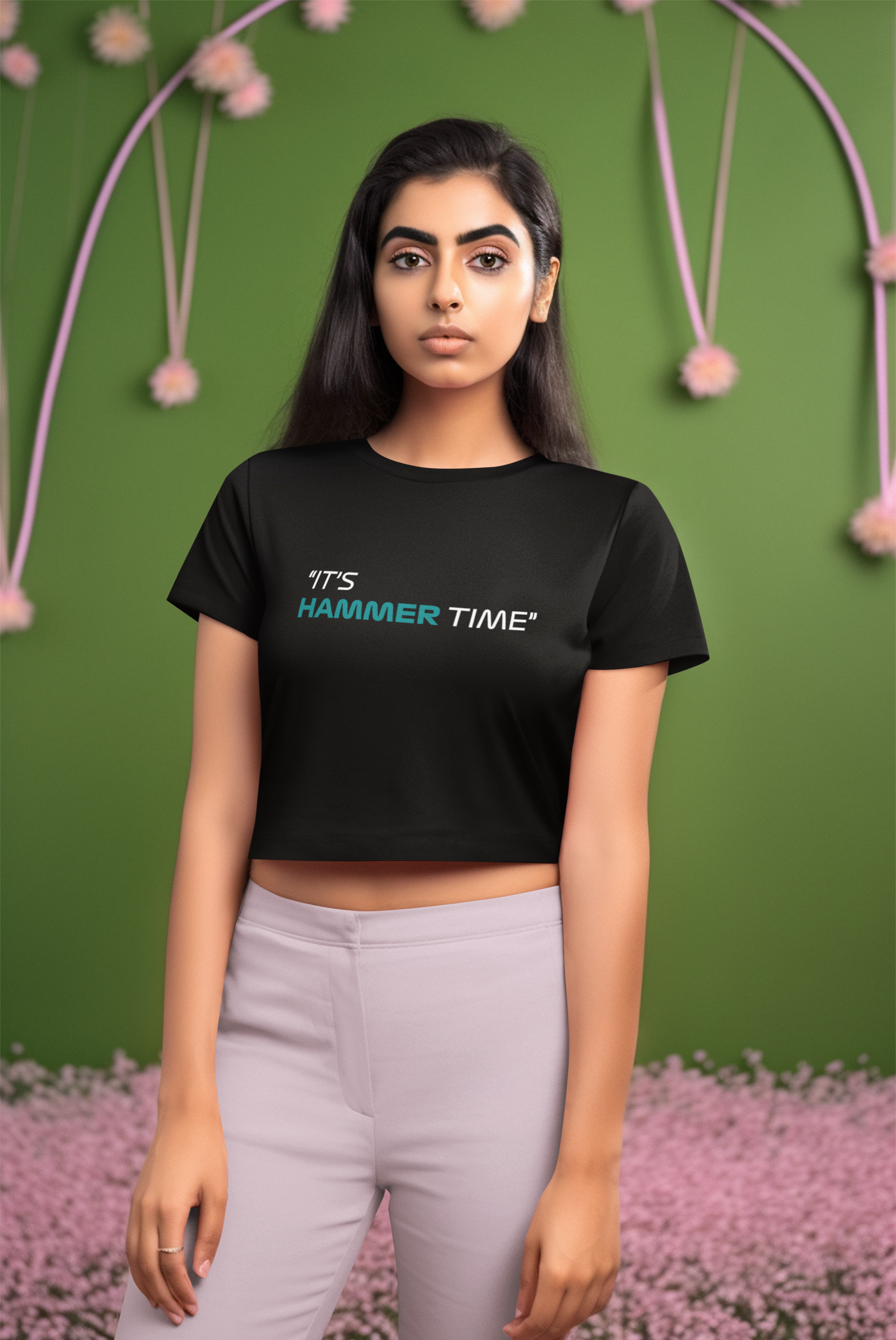 Formula 1 It's Hammer Time Crop Top
