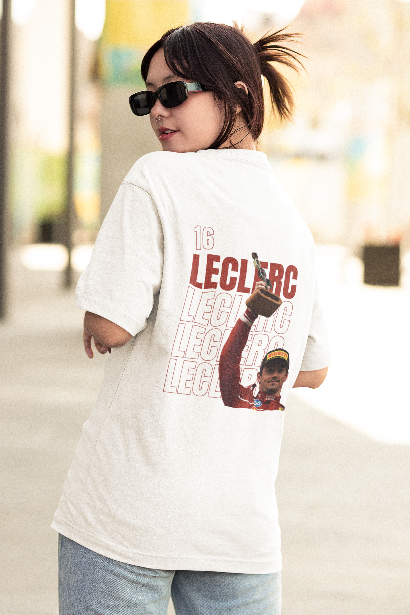 boxbox Oversized T-shirt Charles Leclerc