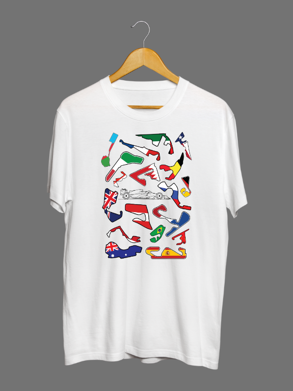 Formula 1 Track Layout T-Shirt - boxbox