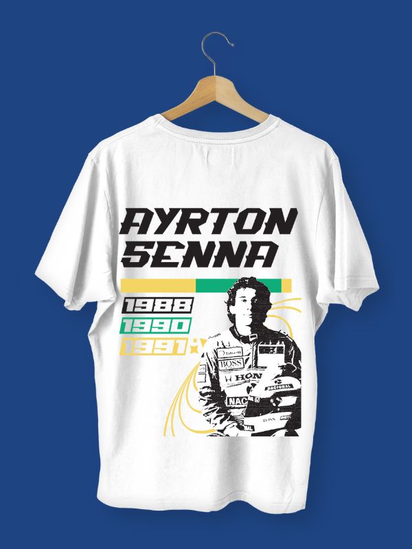 Ayrton Senna Formula 1 Oversized T-shirt