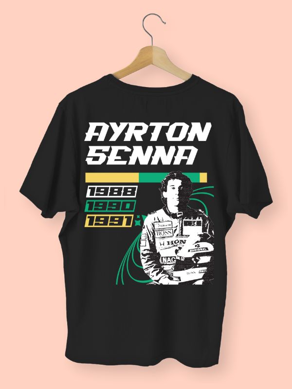 Ayrton Senna Formula 1 Oversized T-shirt