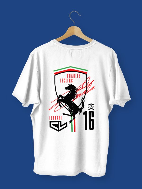 Charles Leclerc CL Formula 1 Oversized T-shirt
