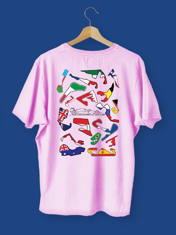 Track Layouts Formula 1 Oversized T-shirt