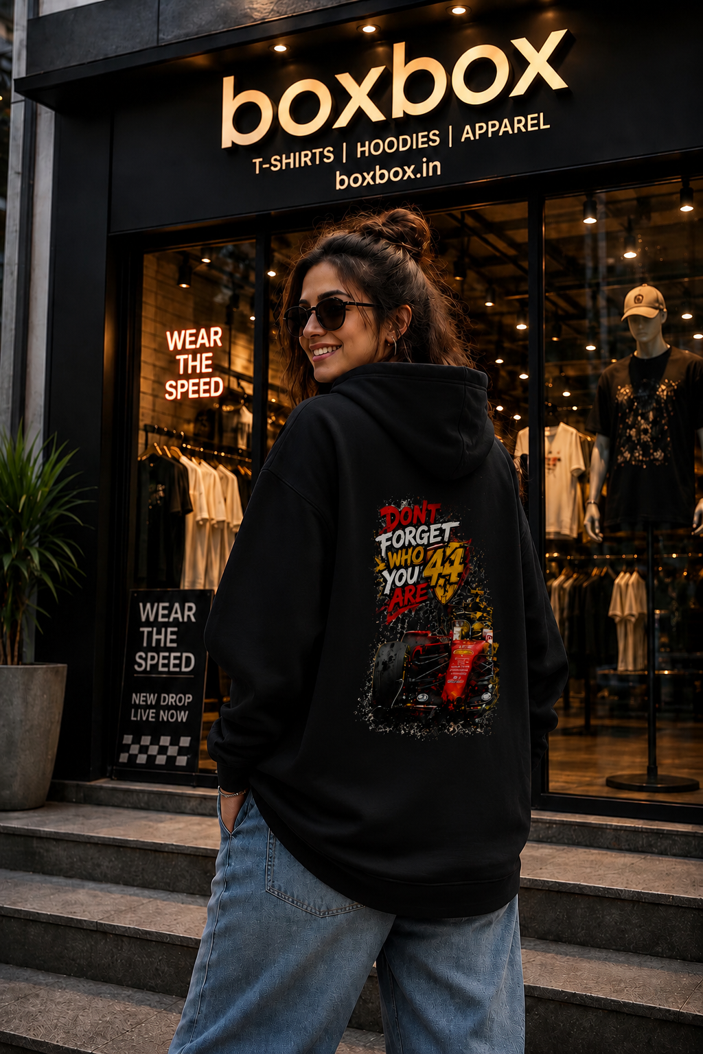 Formula 1 L Hamilton Don't Forget who are you 44 Hoodie Back