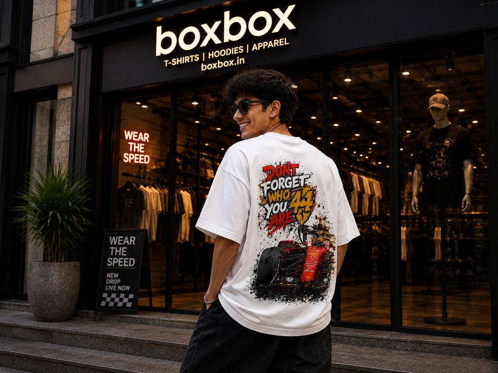 L Hamilton Don't Forget Who you are Formula 1 Oversized T-shirt