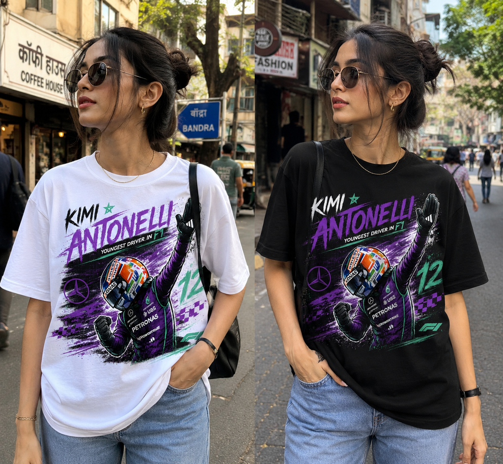 Formula 1 Kimi Antonelli Car-toon Tshirt