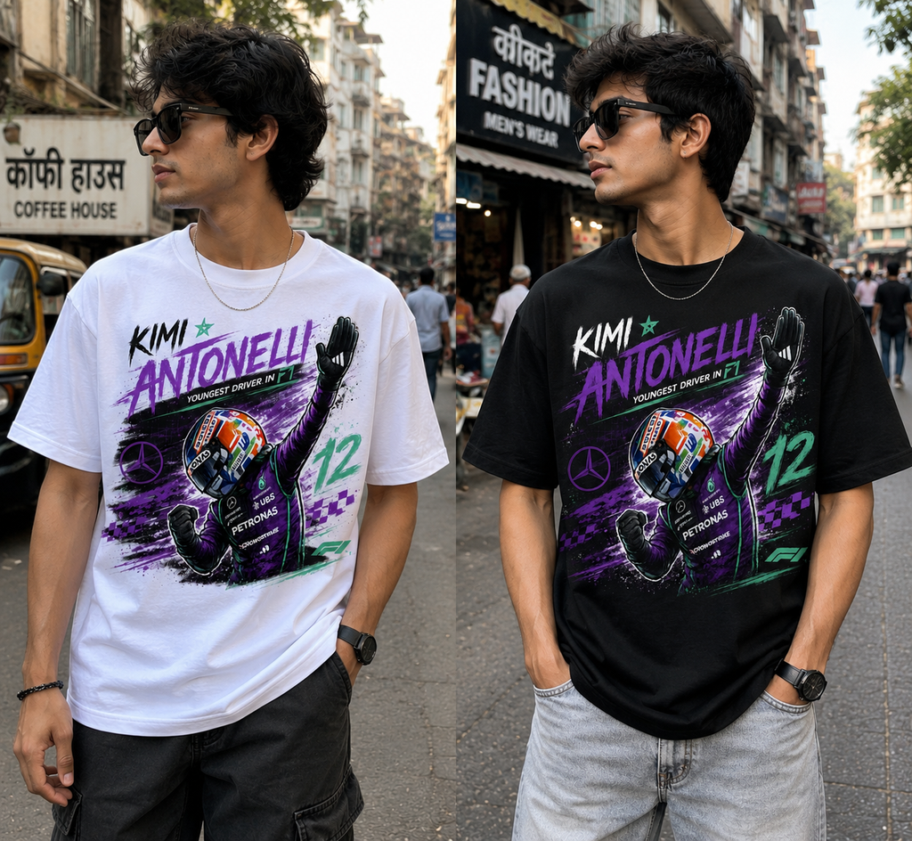 Formula 1 Kimi Antonelli Car-toon Tshirt