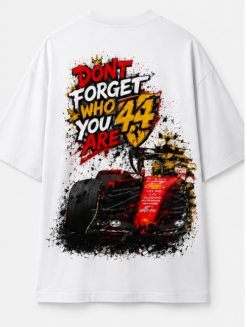 L Hamilton Don't Forget Who you are Formula 1 Oversized T-shirt