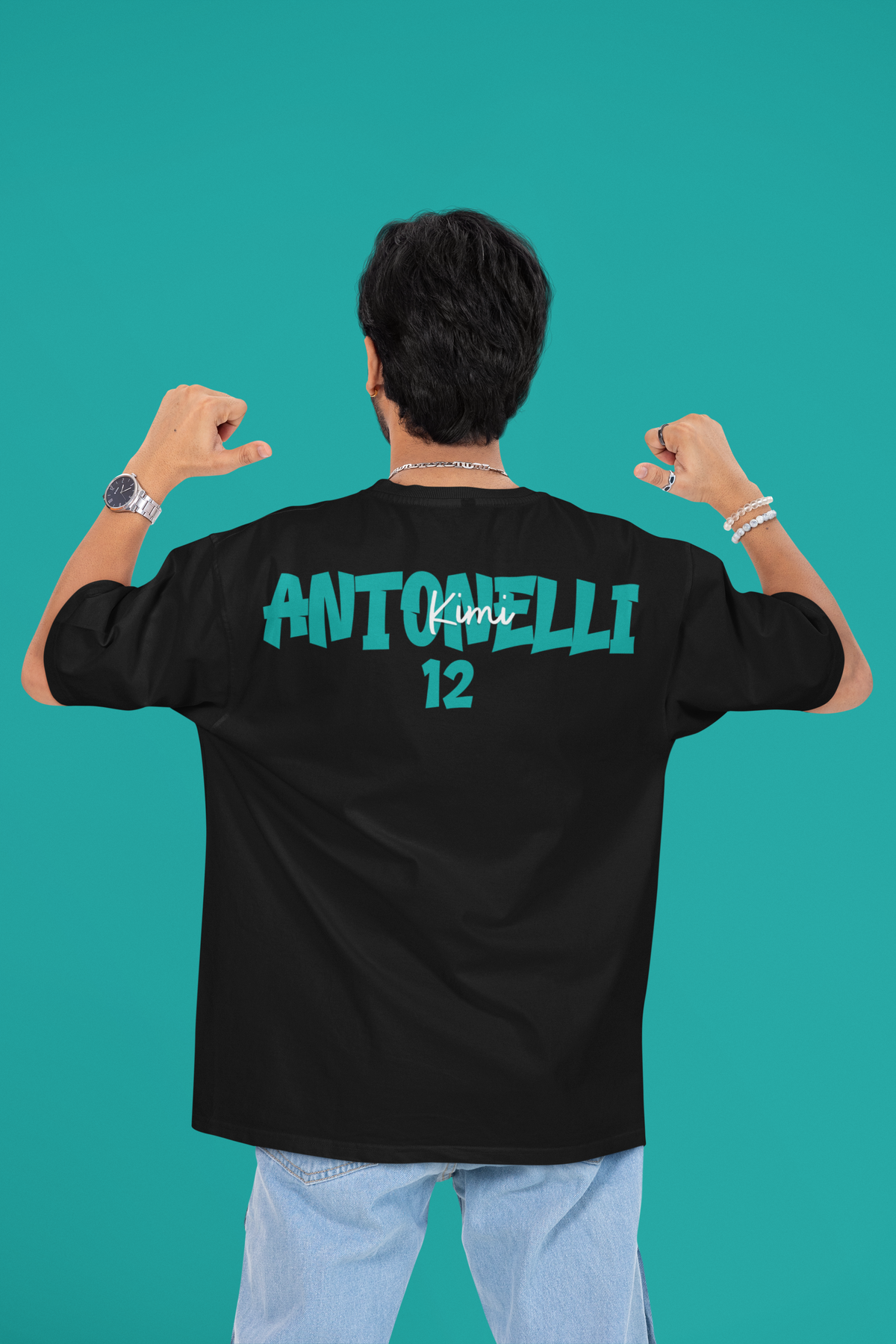 Kimi Antonelli 12 Formula 1 Oversized T-shirt