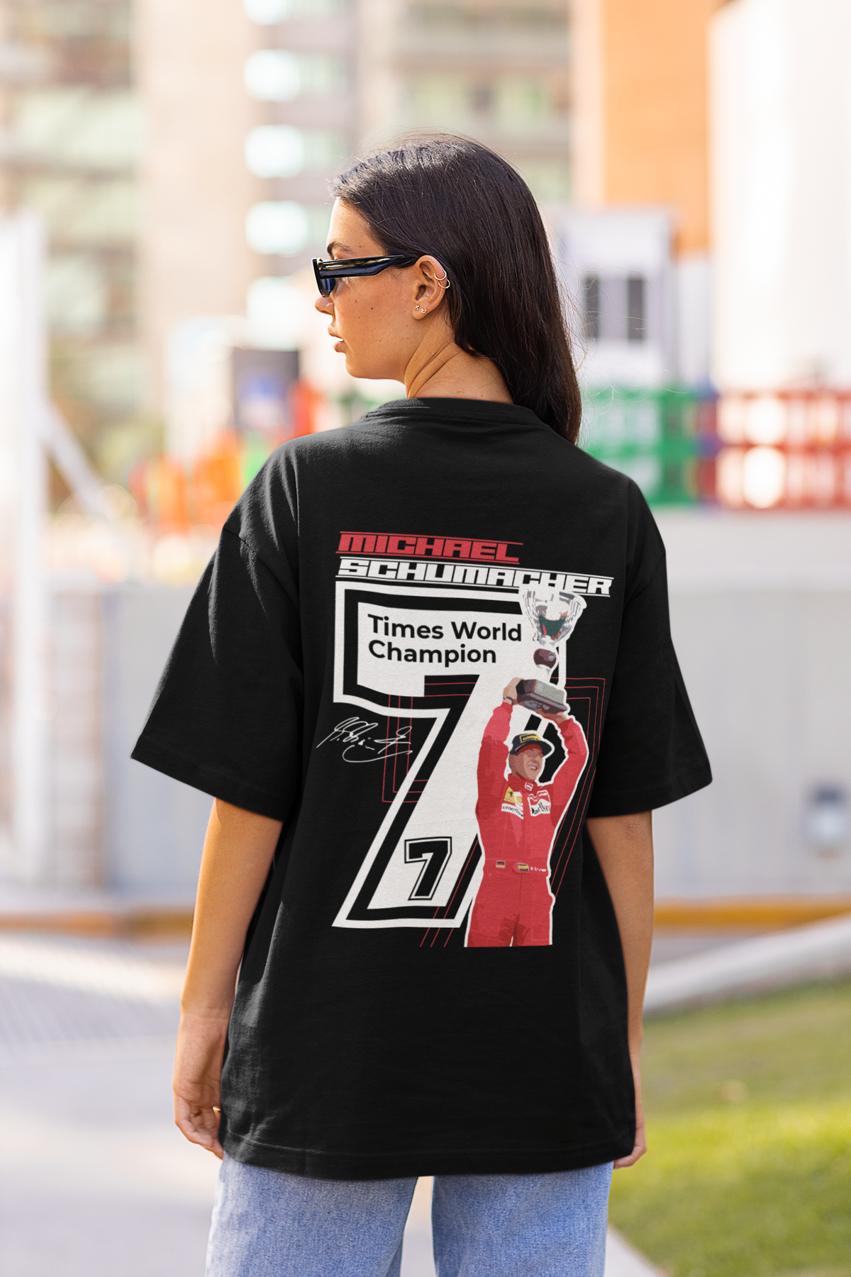 Michael Schumacher Formula 1 Oversized T-shirt