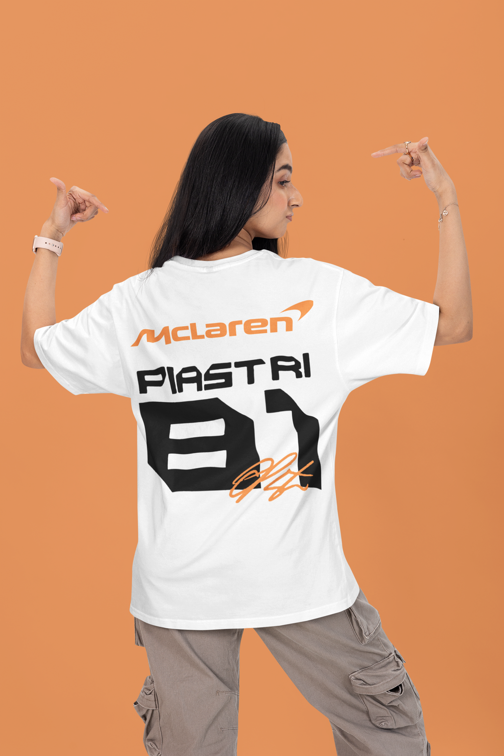 Piastri 81 McLaren Oversized  Formula 1 T-shirt
