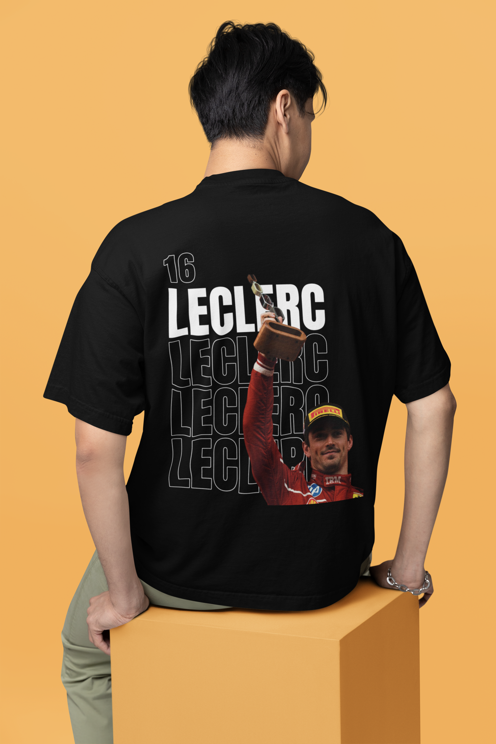 boxbox Oversized T-shirt Charles Leclerc