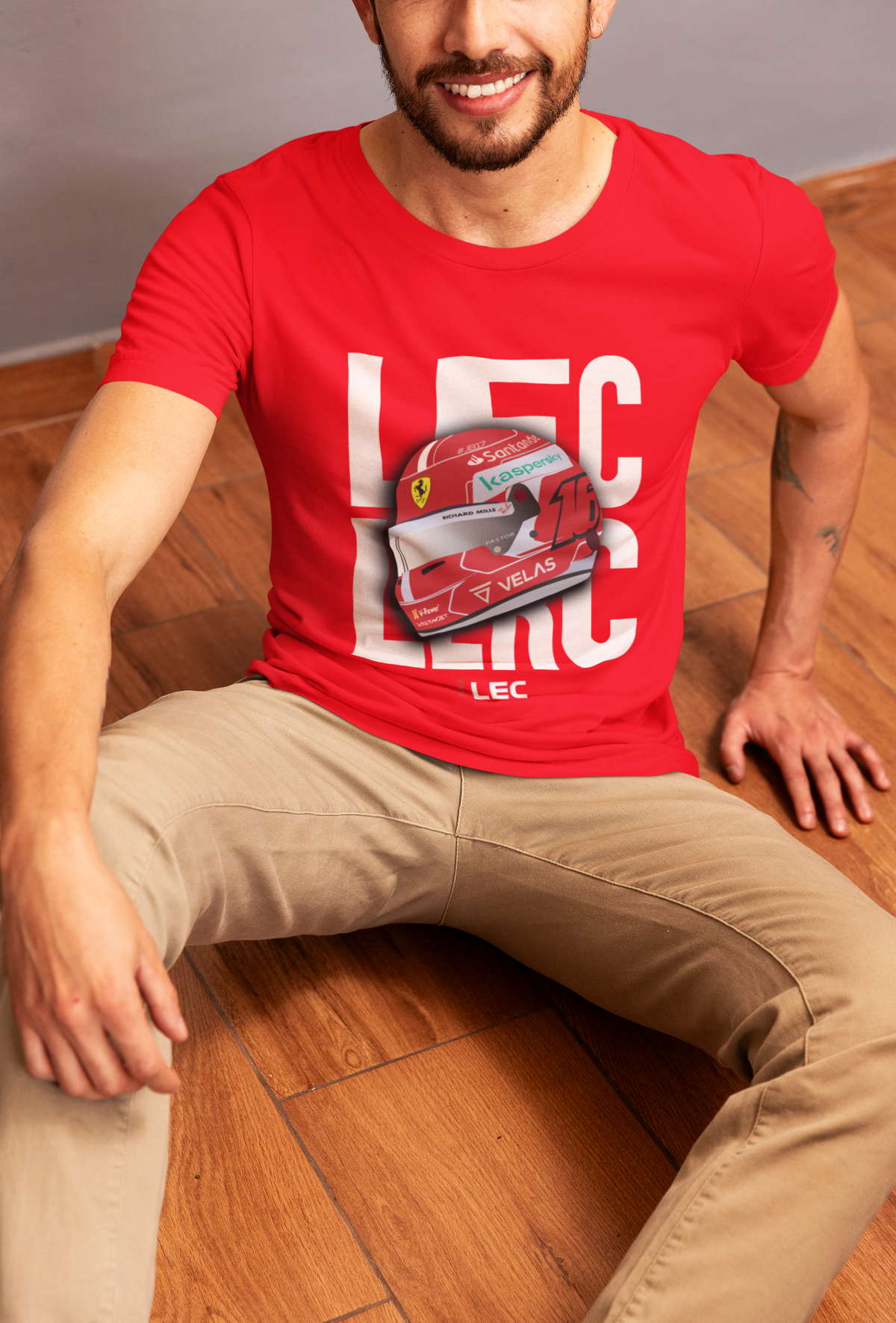Formula 1 Charles Leclerc Helmet T-Shirt
