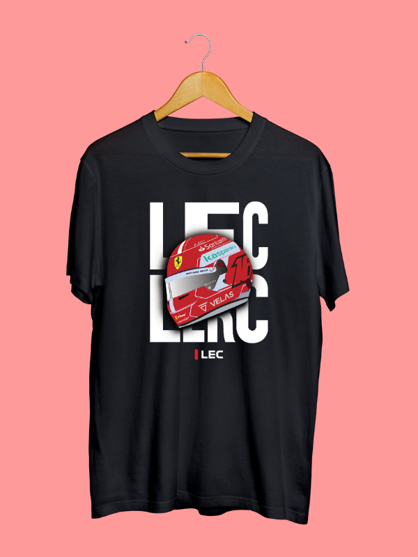 Formula 1 Charles Leclerc Helmet T-Shirt - boxbox