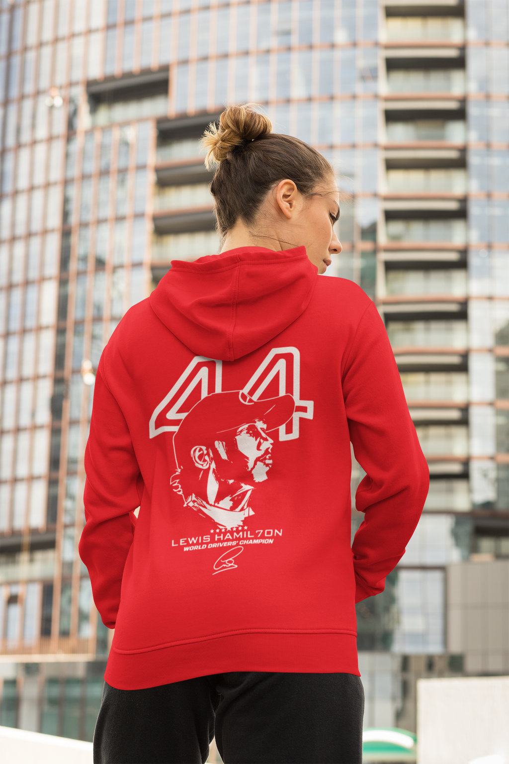 Formula 1 Lewis Hamilton Sketch Ferrari Hoodie