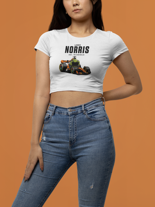 Formula 1 Lando Norris Car Crop Top