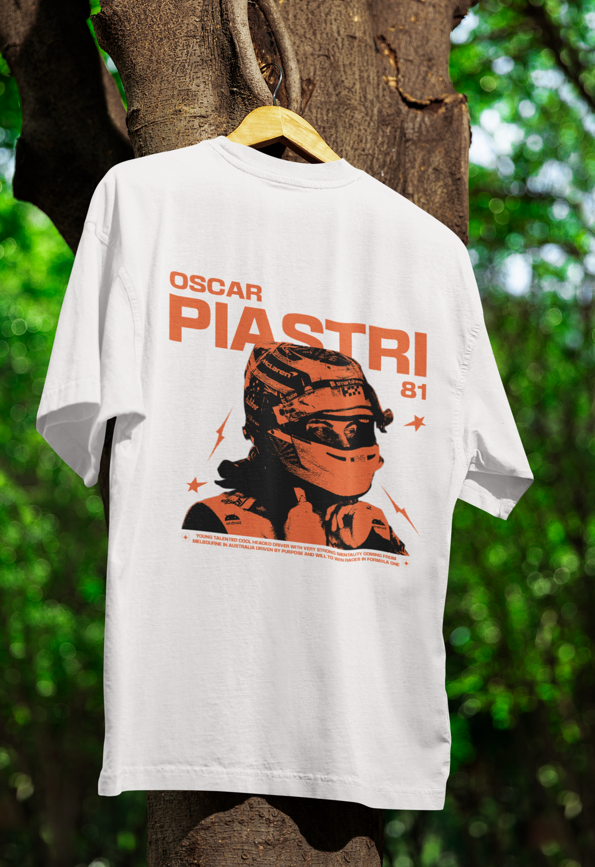 Oscar Piastri McLaren Oversized  Formula 1 T-shirt