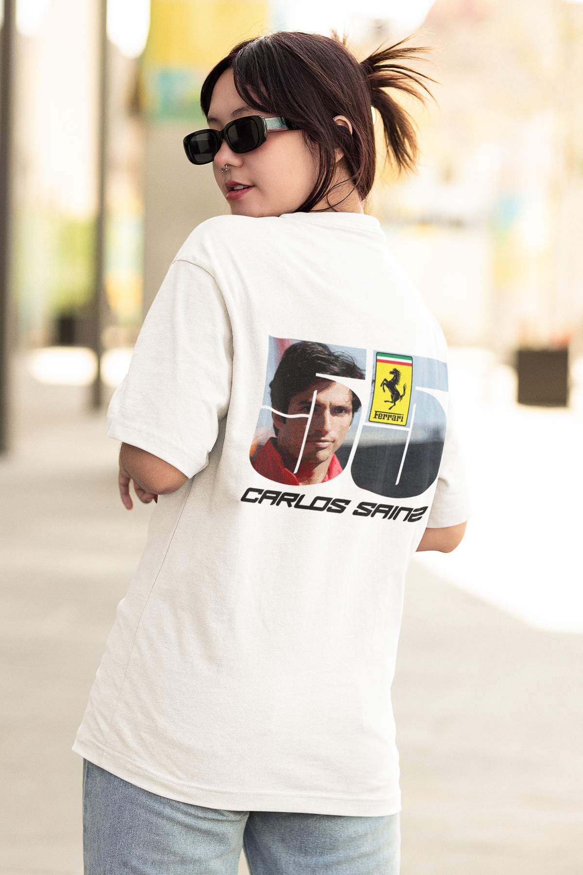 Carlos Sainz 55 Formula 1 Oversized T-shirt