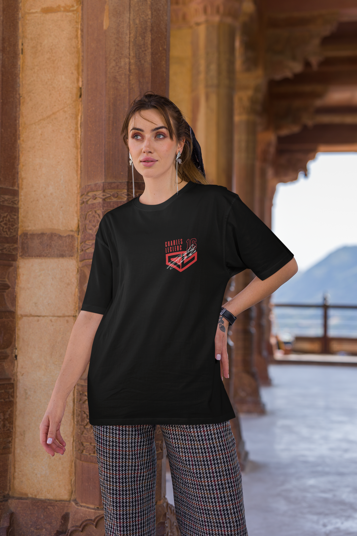 boxbox Oversized T-shirt Charles Leclerc CL