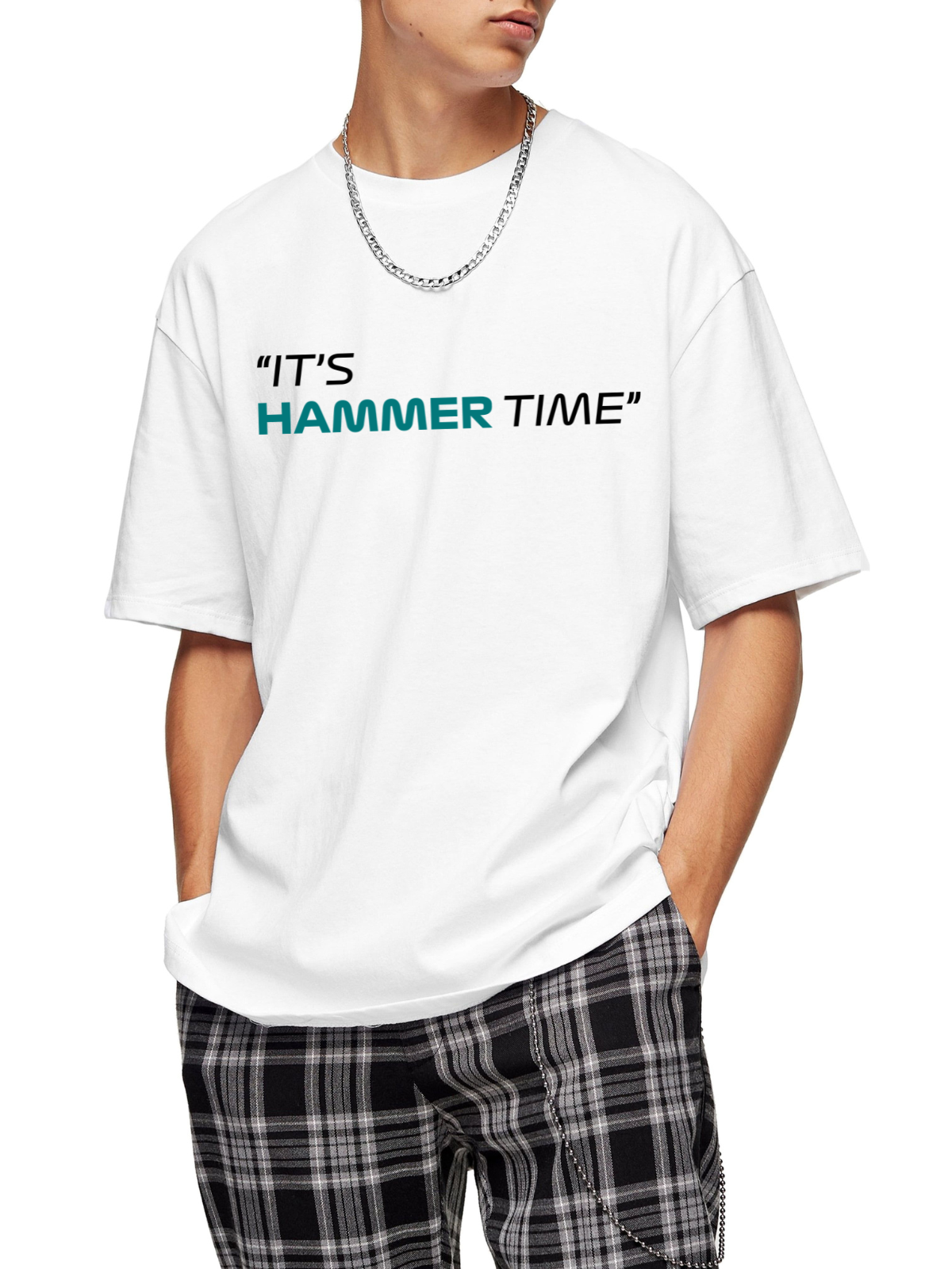 Oversized T-shirt Its Hammer Time - boxbox