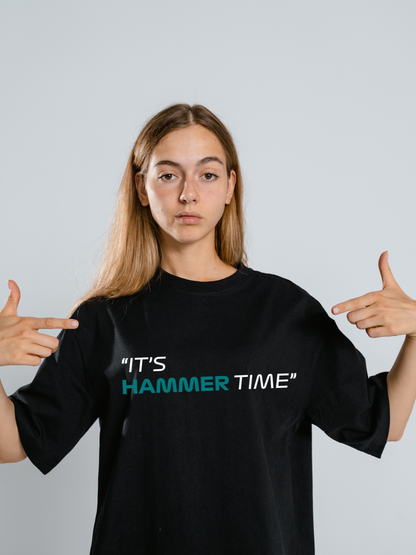 Oversized T-shirt Its Hammer Time - boxbox