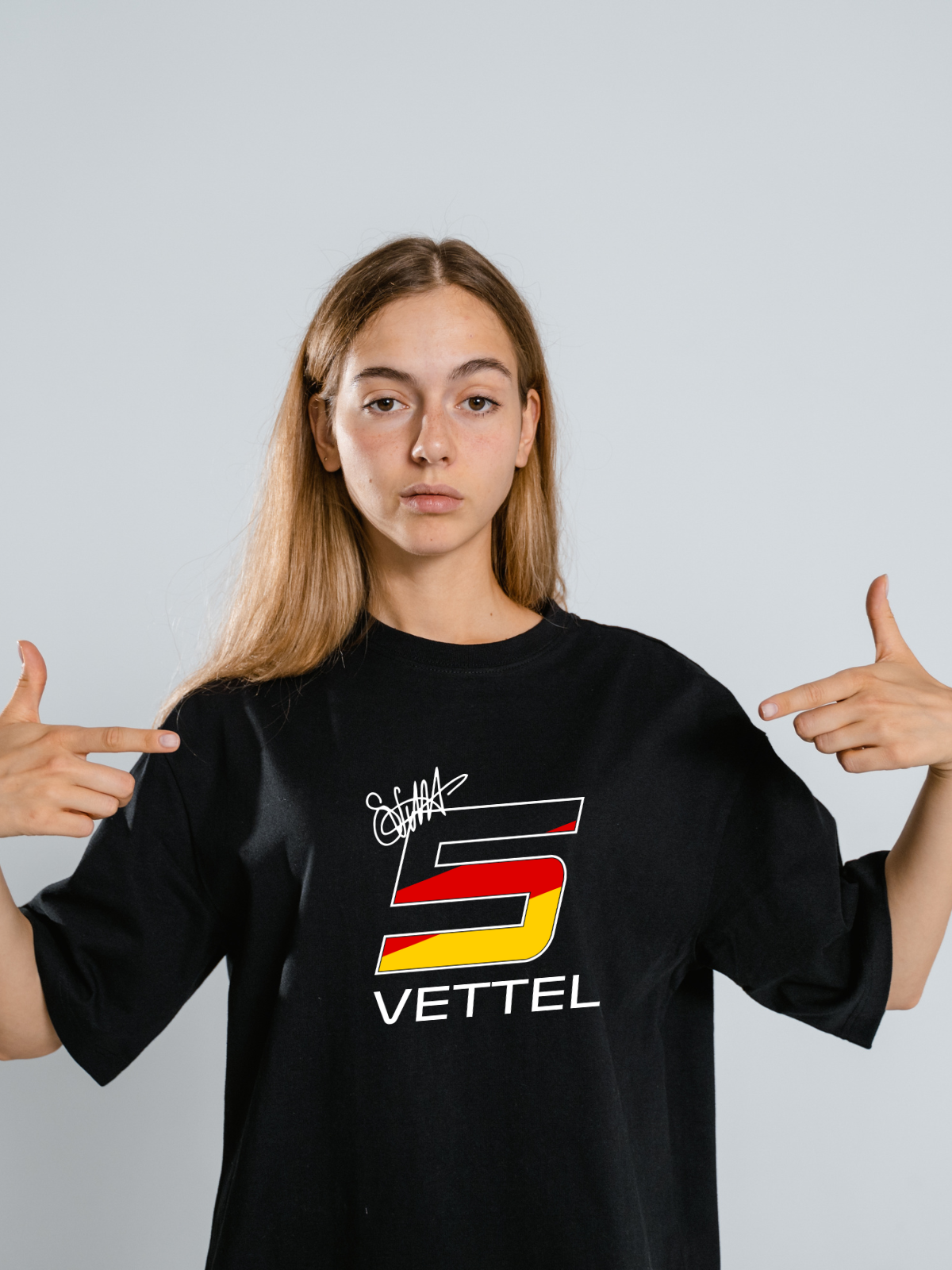 boxbox Oversized T shirt 5 Sebastian Vettel