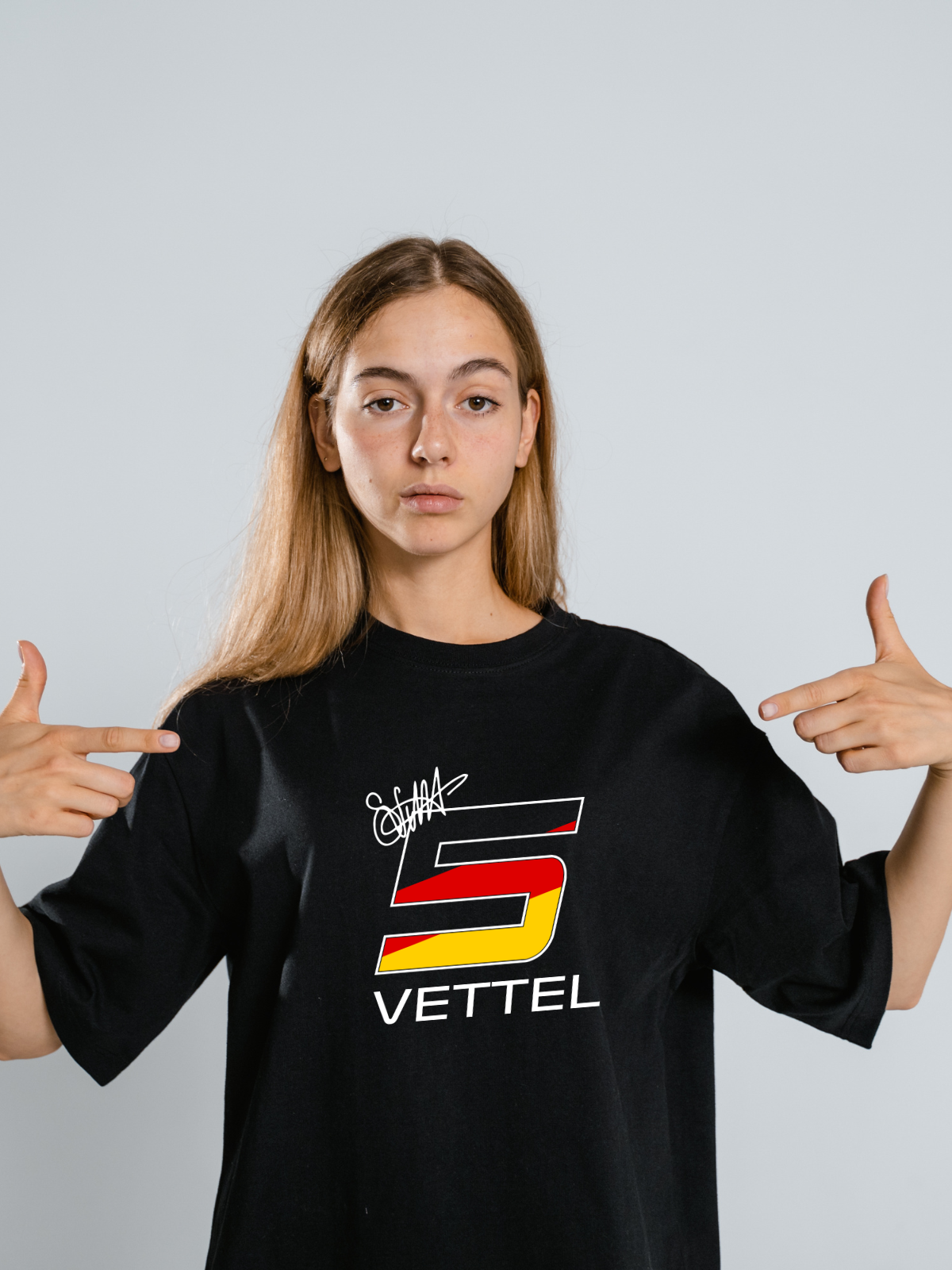 boxbox Oversized T-shirt 5 Sebastian Vettel - boxbox