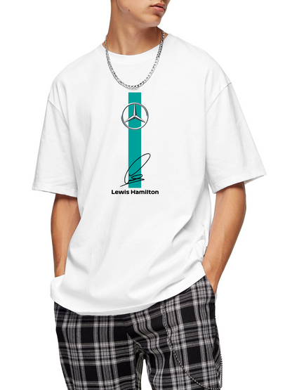 boxbox Oversized T-shirt Mercedes Lewis Hamilton - boxbox