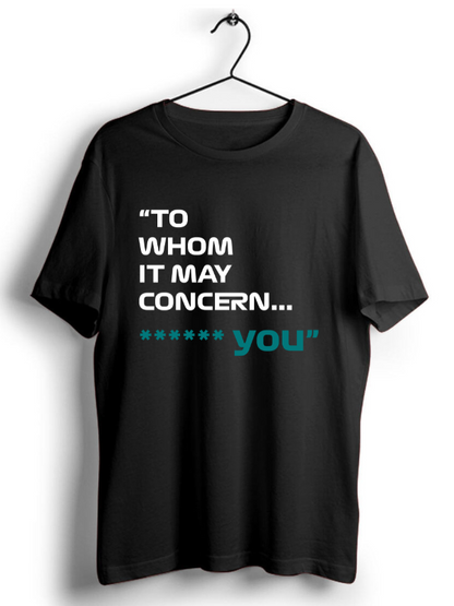 Formula 1 To Whom It May Concern T-Shirt - boxbox