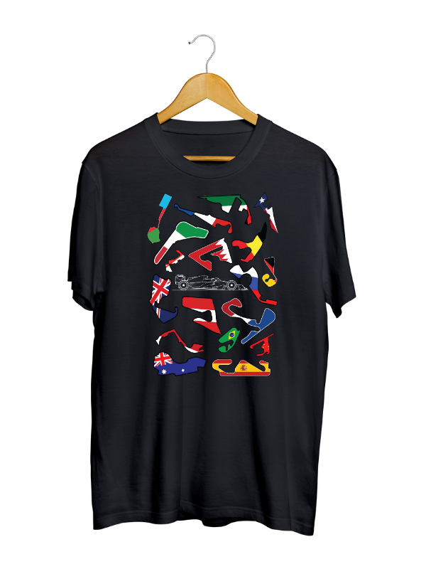 Formula 1 Track Layout T-Shirt - boxbox