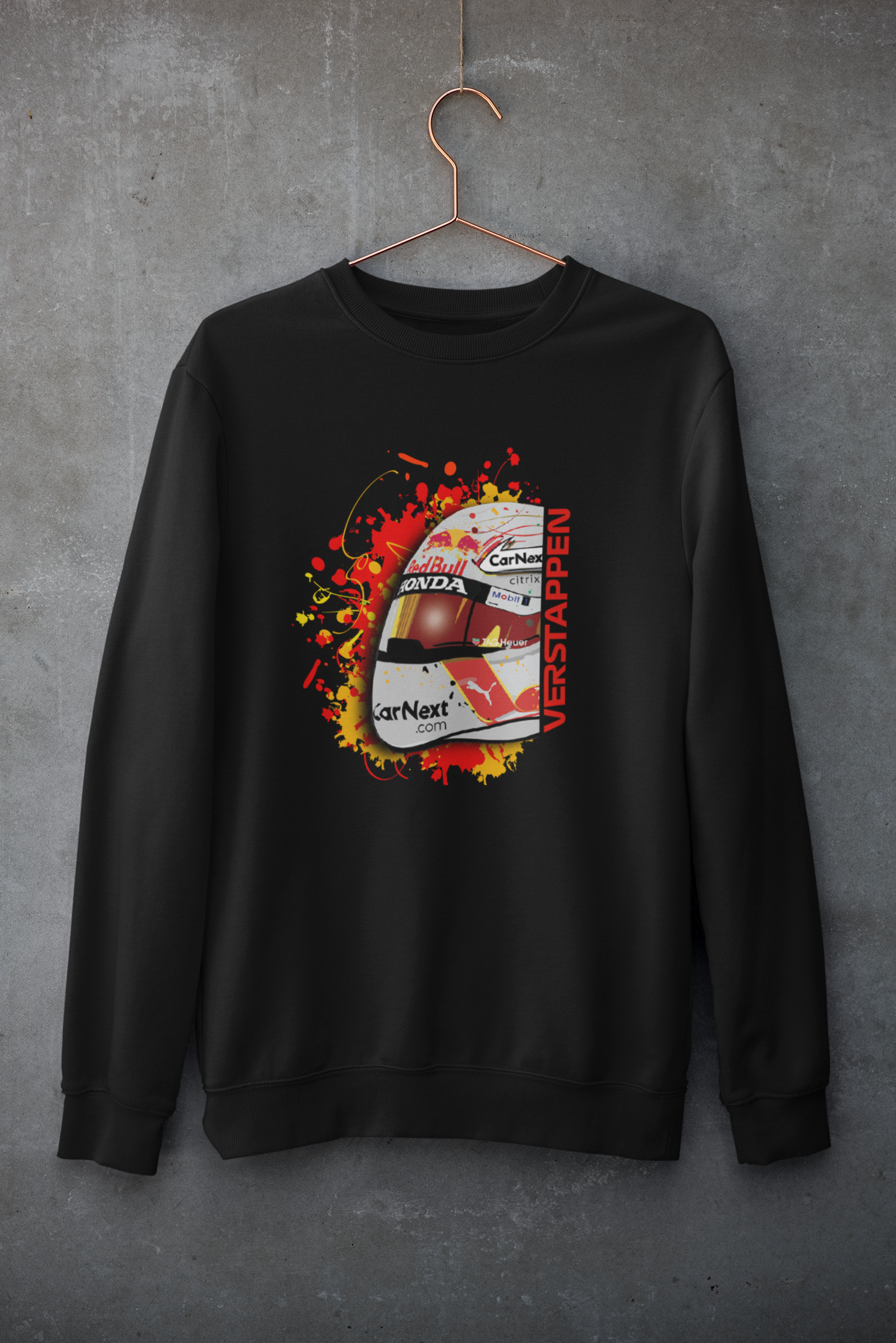F1 Sweatshirt Max Verstappen Helmet - boxbox
