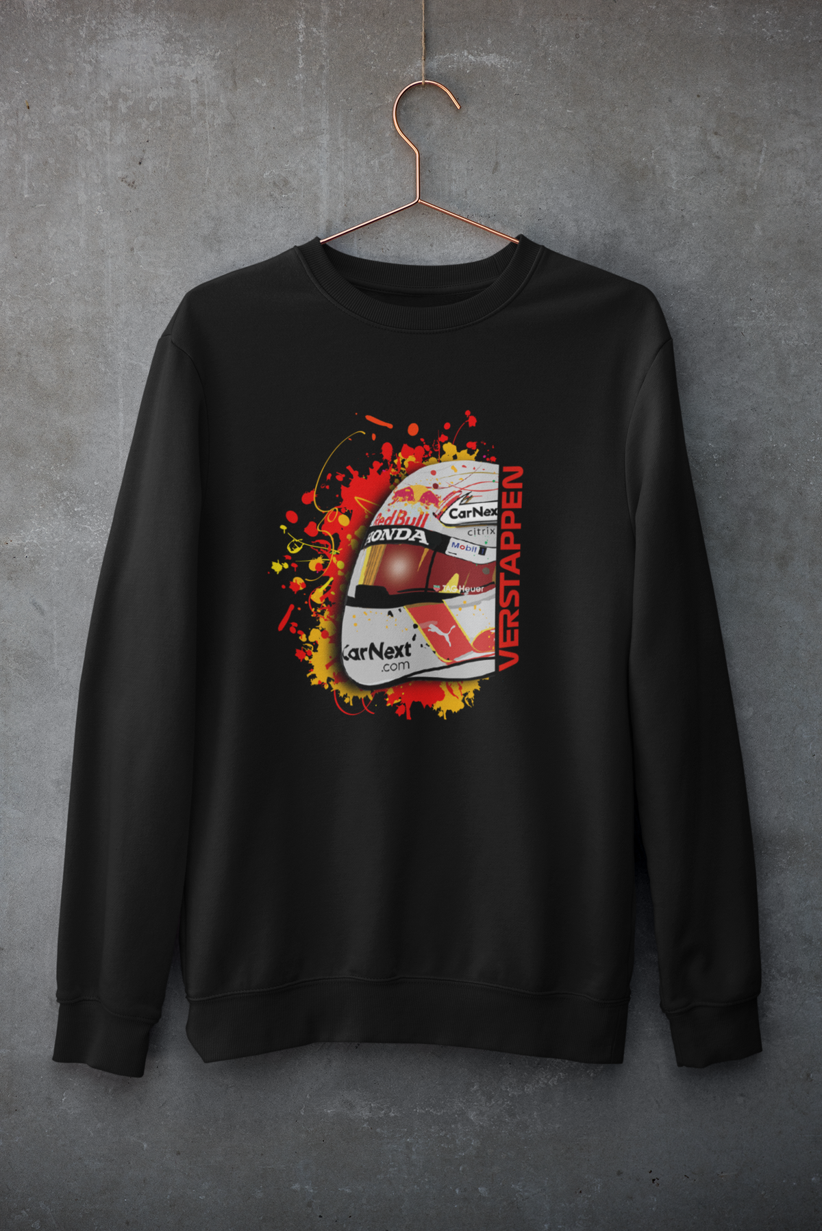 F1 Sweatshirt Max Verstappen Helmet - boxbox